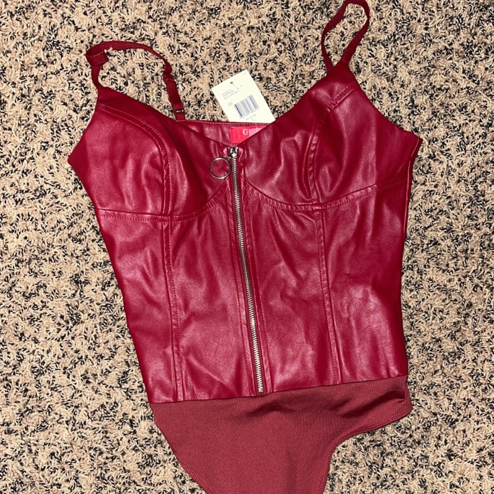 Guess red body suit